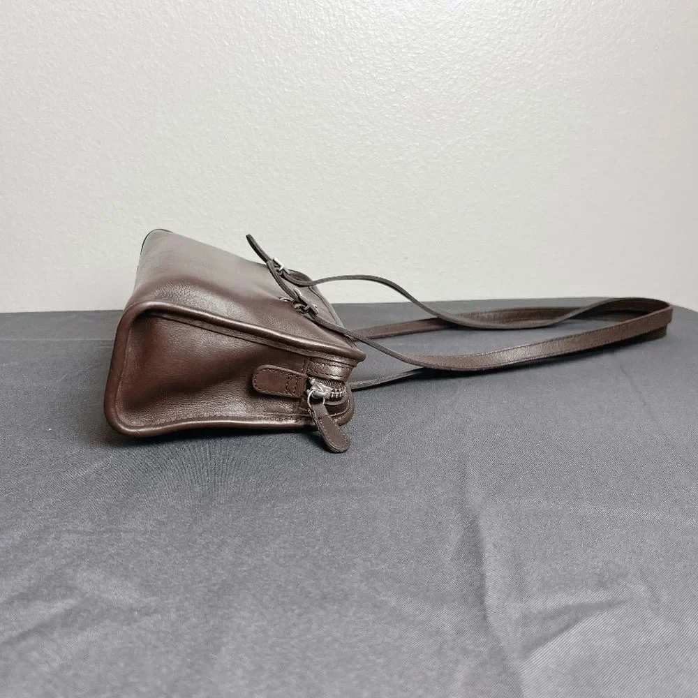 Coach Vintage  Brown Swing Zip Shoulder bag Retro purse 9051 - Picture 4 of 9